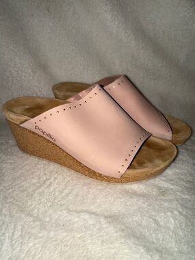 Birkenstock Papillio Namica Crystal Rose River Wedge Sandals 37 Size 6 Narrow